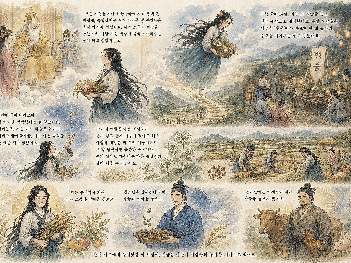 자청비 5화 · 오곡씨와 제주 메밀